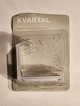 Ikea Kvartal Wall Bracket 2.75" Silver 601.646.87 Shape Opened Discontinued. Price: $6.95.