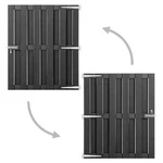 Garden Gate Fence Wall Privacy Screen Panel Border Wpc Gray Vidaxl New. Price: $123.99.