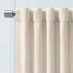Ricardo Chevron Curtain Panel Ivory 48" X 45" Woven Rod Pocket Tabs Opaque New. Price: $38.99.