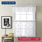 Sibella Lace Kitchen Curtain Window, Rod Pocket, 14 Valance, White Fast Usa New. Price: $20.84.