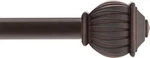 Kenney KN71712 Beckett Soft Square End Curtain Rod, 28-48" Adjustable 5/8" New. Price: $16.10.