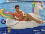 Summer Waves Unicorn Inflatable Pool Float River Lake 7FT 81.5 X 39 44.5 New. Price: $49.95.