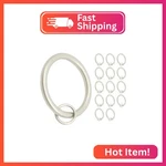 Meriville 14 Pcs 1.5-INCH Inner Diameter Metal Curtain Rings With Eyelets, Fits New. Price: $13.52.
