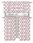 Regal Home Collections Shabby Trellis Kitchen Curtain Set - Assorted Colors New. Price: $23.99.