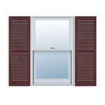Exterior Solutions Standard Louver Vinyl 15"W 35"H, Burgundy New. Price: $58.99.