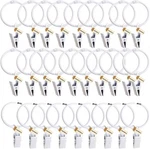 Lsgoodcare 2INCH Metal Curtain Rings With Clips White Openable Drapery Curtai... New. Price: $22.01.