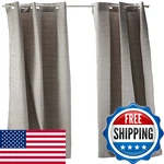 Comfort Spaces Grasscloth Room Darkening Window Curtain Pair / 2 Pieces Panels New. Price: $35.60.