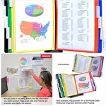 Ultimate Office Adjustaview 10-POCKET Wall Reference Organizer With Easy-load New. Price: $50.99.
