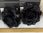 Lauren Hancock Vintage Black 6 Flower Curtain Tie-back (set Of 2) 90S Rare New. Price: $9.95.