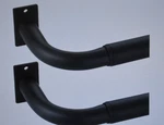 Vimayta Curtain Rods For Windows 28" To 48" Pack Matte Black Metal Wrap Around Open. Price: $13.19.