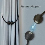 Hion Magnetic Curtain Tiebacks 2PCS Black Holdbacks Hooks For Home Office New. Price: $12.98.