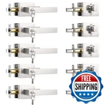 Knobwell 5 Pack Exterior Door Handle Deadbolt Brushed Nickel Entry New. Price: $222.63.