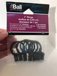 Brand New - Bali Blinds 1 Black Curtain Clip Rings. Price: $5.99.