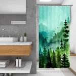 36X72 Inch Green Misty Forest Nature Woodland Half Size Stall Shower Curtain New. Price: $18.74.