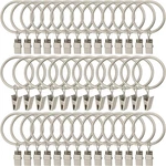 Curtain Rings With Clips 1.5 Id 40 Pack Metal Matte Silver Drapery Amzseven New. Price: $28.99.