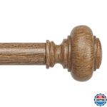 Wolistsa Wood Curtain Rods For Windows 48 To 84 Inch, Boho Vintage Decorative 1 New. Price: $42.79.