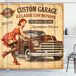 Emvency Decorative Shower Curtain Car 72"W X 78"L (pack Of 1), Multi 21 New. Price: $26.84.