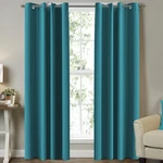 Turquoize Teal Blackout Curtains 84" Thermal Insulated Grommet Panels New. Price: $59.00.