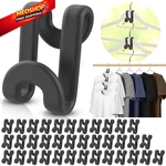 Besslly 100PCS Space Saving Hanger Hooks, Plastic Clothes Pack, Black New. Price: $18.38.