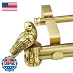 Ilaisihome 1-1/8 Inch Diameter Brushed Gold Curtain Rod Bird Design Finials New. Price: $93.08.