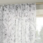 No. 918 Sheer Ambree Vintage Floral Rod Pocket Curtain Panel - 51X84" New. Price: $17.20.