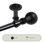 Globus Ceiling 1" Curtain Rod/ Room Divider 120-170 Inch Black New. Price: $120.40.