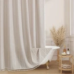 Create Spa Like Bathroom Retreat - Boho Farmhouse Shower Curtain 72X72 New. Price: $51.99.