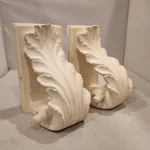 Two Vtg House Parts Inc 92 Corbel Supports Acanthus Wall Sconces 8-1/8 X 5.75 Used. Price: $30.00.