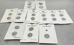 Mode Glass Buttons Lot Style 48102 & 48103 New. Price: $89.99.