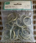 Nos 14 Sears Drapery Hardware 1" Plastic Cafe Rings For 7/8" Rod Antique Brass New. Price: $13.00.