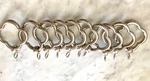 Ballard Designs Quatrefoil Curtain Rings SET/10 Nickel 1.5 Open. Price: $59.95.