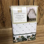 Chf Window Curtains Cottage Ivy Tailored Tier And Swag Set 56 X 36 Long New. Price: $12.95.