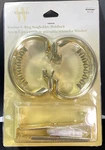 Windsor C-ring Swagholder/holdback Curtain Drape Tie-backs Pair Gold Wamsutta New. Price: $15.95.