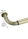 Mayrhyme Room Darkening Curtain Rod 48-84 Inches, Wrap Around DESIGN,1-INCH New. Price: $10.00.