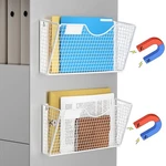 Mftek Magnetic File Holder, 2 Pockets Wall Folders Pack, White New. Price: $43.04.