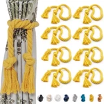 8 Pack Outdoor Curtain Tiebacks Rope, Natural Cotton Holders, Village... New. Price: $29.12.