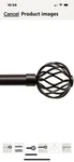 Exclusive Home Ogee 1" Curtain Rod And Coordinating Set Matte Bronze 36 -72 New. Price: $15.00.