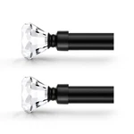 Orger 2 Pack 1 Inch Diamond Curtain Rod Telescoping For Windows From 30-68 In... New. Price: $40.57.