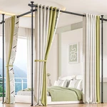 Adjustable No-drill Room Divider Curtain Rod 4-10FT Heavy Duty Privacy Separat New. Price: $66.99.