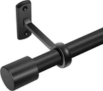 Adjustable 120-240 Inch Black Curtain Rods, Heavy Duty, Easy Install New. Price: $70.99.