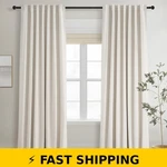 Topfinel Ivory Blackout Curtains 84 Inch, Pinch Pleat Drapes New. Price: $54.99.