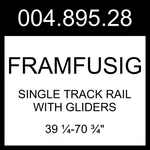 Ikea Framfusig Single Track Rail With Gliders White 39 -70 " 004.895.28 New. Price: $55.99.