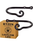 Rtzen Decorative Metal Curtain Tiebacks - Farmhouse Wrought Iron Black New. Price: $17.99.