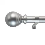 Decopolitan Ball Single Telescoping Drapery Rod Set Short Silver New. Price: $9.33.