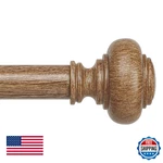 Wolistsa Wood Curtain Rods For Windows 48 To 84 Inch, Boho Vintage Decorative 1 New. Price: $48.26.