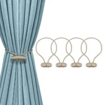 Tifanso Beige Magnetic Curtain - 4PCS Decorative Backs, No New. Price: $13.37.