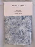 Laura Ashley Window Curtains Panel 38 X 84 Metallic Sheer Barnette Blue Silver New. Price: $49.99.
