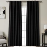 Linen Blackout Curtains 84 Inches For Bedroom Pinch Pleated Modern Farm... New. Price: $82.79.