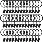 40 Pack Metal Curtain With Clips, Drapery Rings, Hanger New. Price: $17.19.