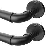 Black Curtain 72 To 144" (6-12FT) For Window,outdoor Rods,industrial 1IN... New. Price: $94.32.